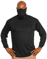 Badger Youth 2B1 Long-Sleeve Performance Tee with Mask Badger
