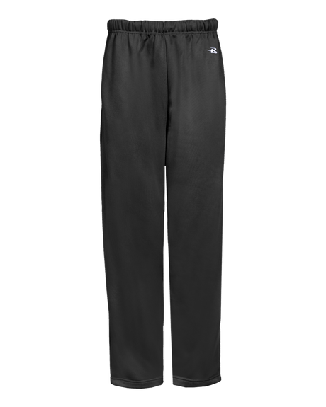 Badger Youth Perf. Fleece Open Bottom Pants Badger