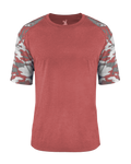 Badger Youth Vintage Camo Sport Tri-Blend Tee Badger