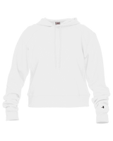 Badger Women's Athletic Fleece Crop Hood Badger