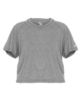 Badger Women's Tri-Blend Crop Tee Badger