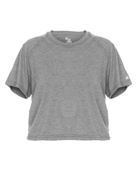 Badger Women's Tri-Blend Crop Tee Badger