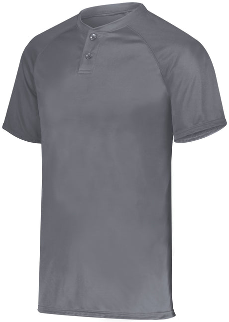 Augusta Attain Wicking Two-Button Baseball Jersey 1 of 2 Augusta