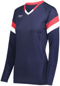 High Five Ladies TruHit Tri-Color Long Sleeve Volleyball Jersey High Five