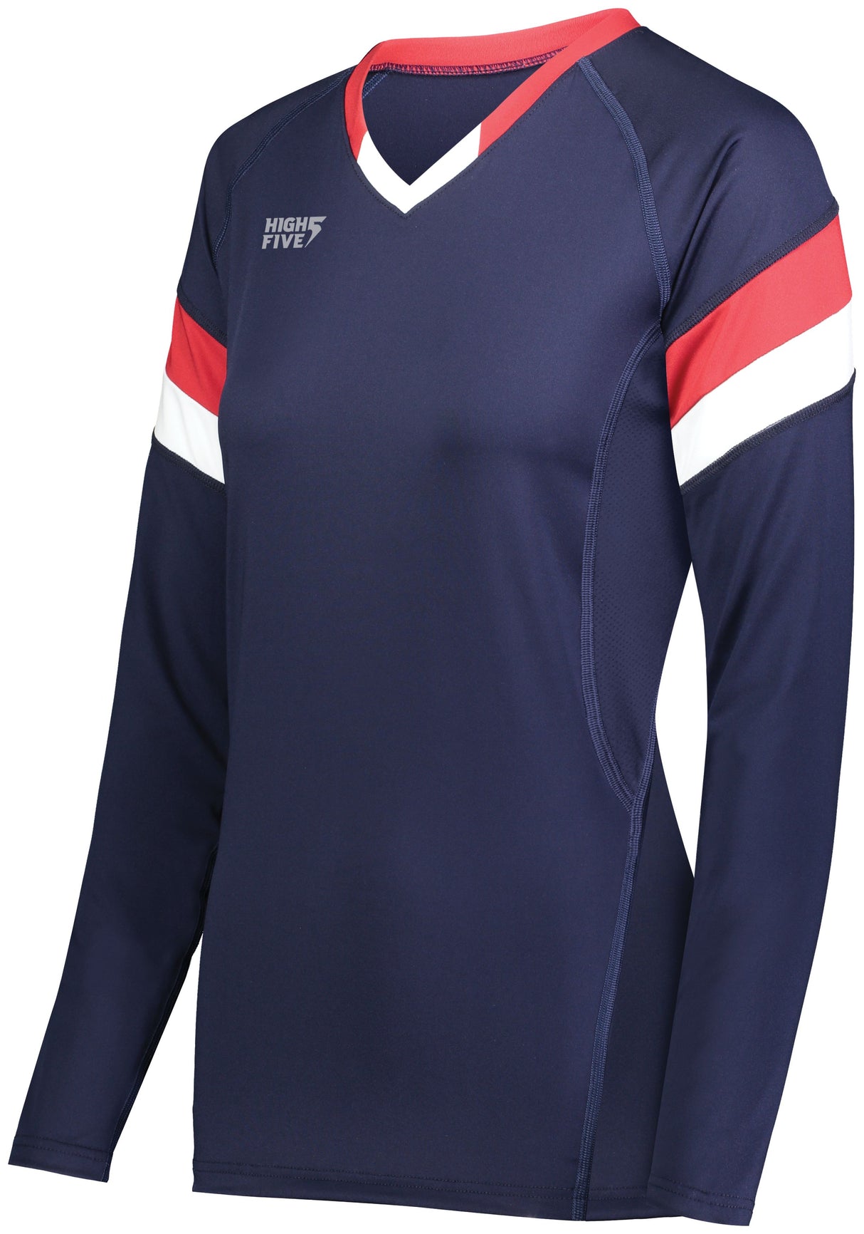 High Five Ladies TruHit Tri-Color Long Sleeve Volleyball Jersey High Five