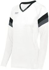 High Five Ladies TruHit Tri-Color Long Sleeve Volleyball Jersey High Five