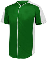 Augusta Adult Full-Button Baseball Jersey Augusta