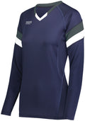 High Five Ladies TruHit Tri-Color Long Sleeve Volleyball Jersey High Five