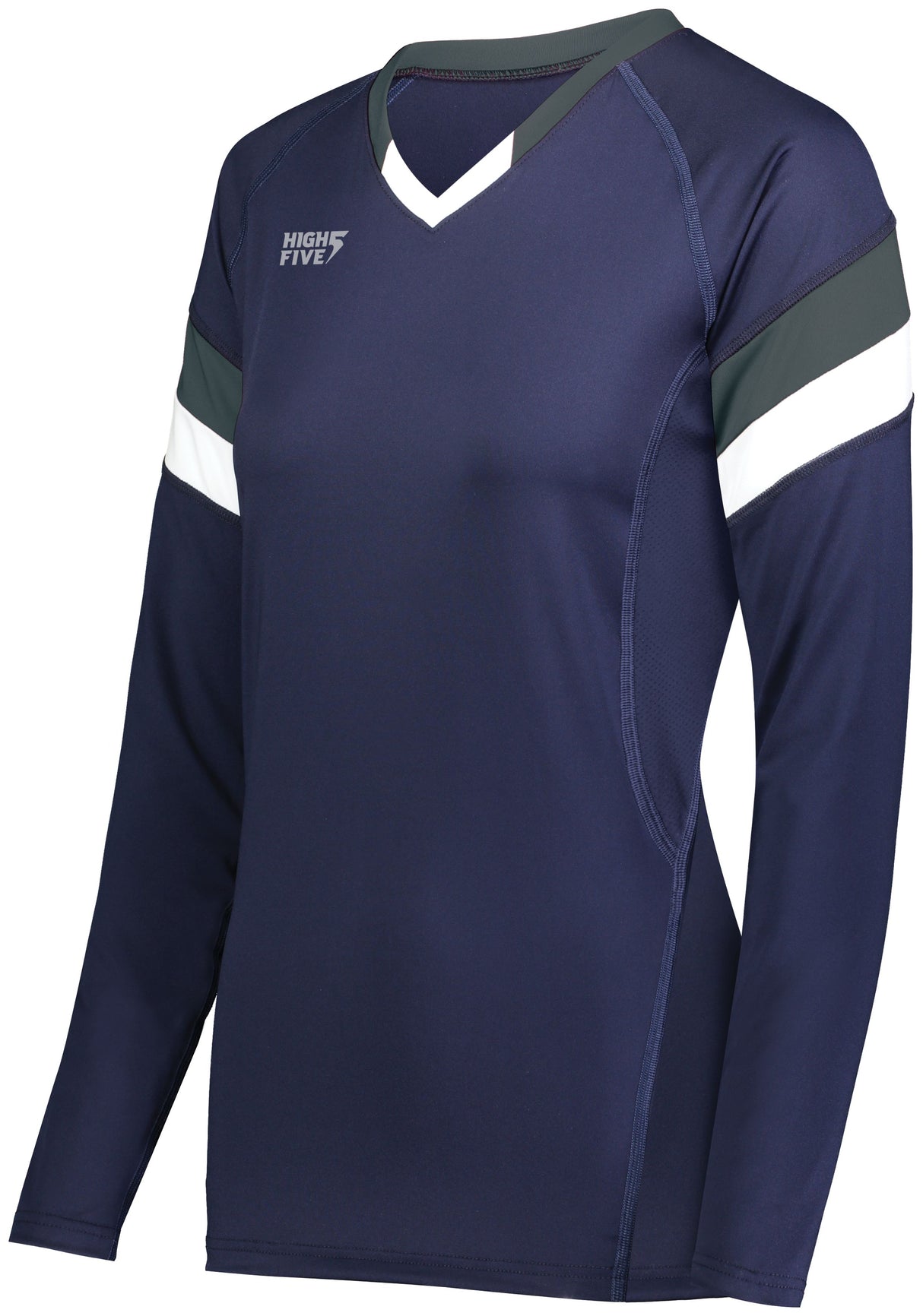 High Five Ladies TruHit Tri-Color Long Sleeve Volleyball Jersey High Five
