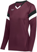 High Five Ladies TruHit Tri-Color Long Sleeve Volleyball Jersey High Five