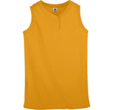 Augusta Women's Sleeveless Two Button Softball Jersey Augusta