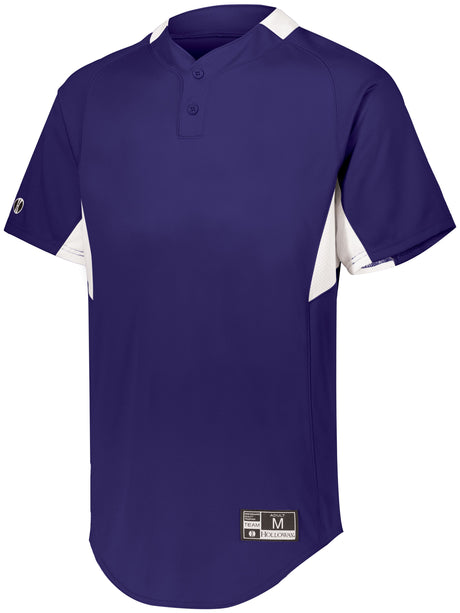 Holloway Youth Game7 Two-Button Baseball Jersey Holloway