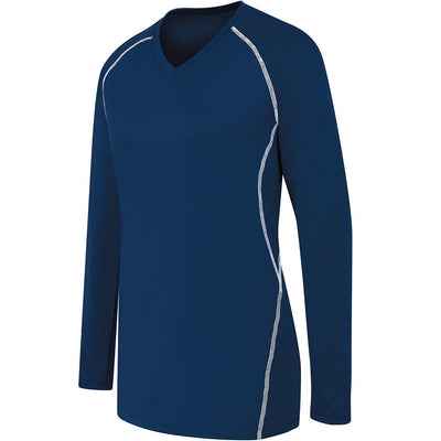 High Five Women's Long Sleeve Solid Volleyball Jersey