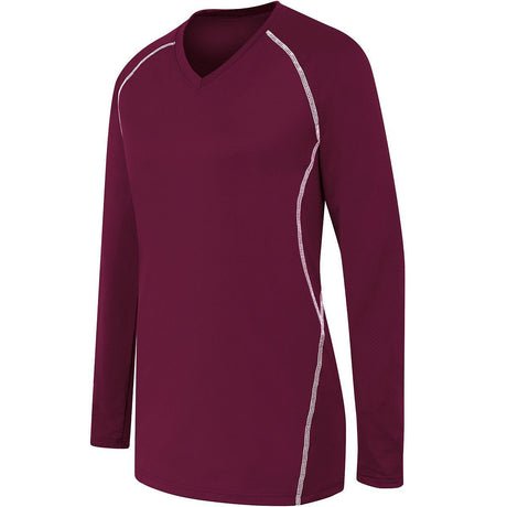 High Five Women's Long Sleeve Solid Volleyball Jersey High Five