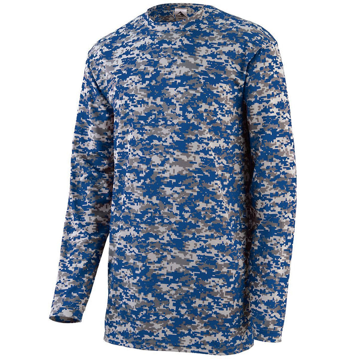 Augusta Men's Digi Camo Wicking Long Sleeve T-Shirt Augusta