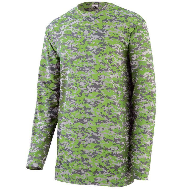 Augusta Men's Digi Camo Wicking Long Sleeve T-Shirt Augusta