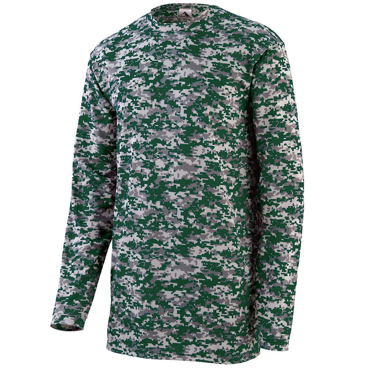 Augusta Men's Digi Camo Wicking Long Sleeve T-Shirt Augusta