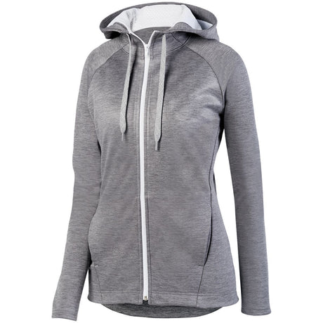 Augusta Women's Zoe Tonal Heather Full Zip Hoodie Augusta