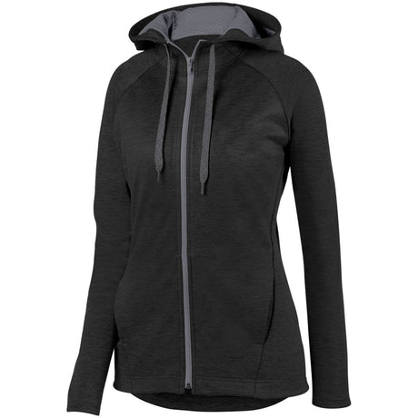 Augusta Women's Zoe Tonal Heather Full Zip Hoodie Augusta