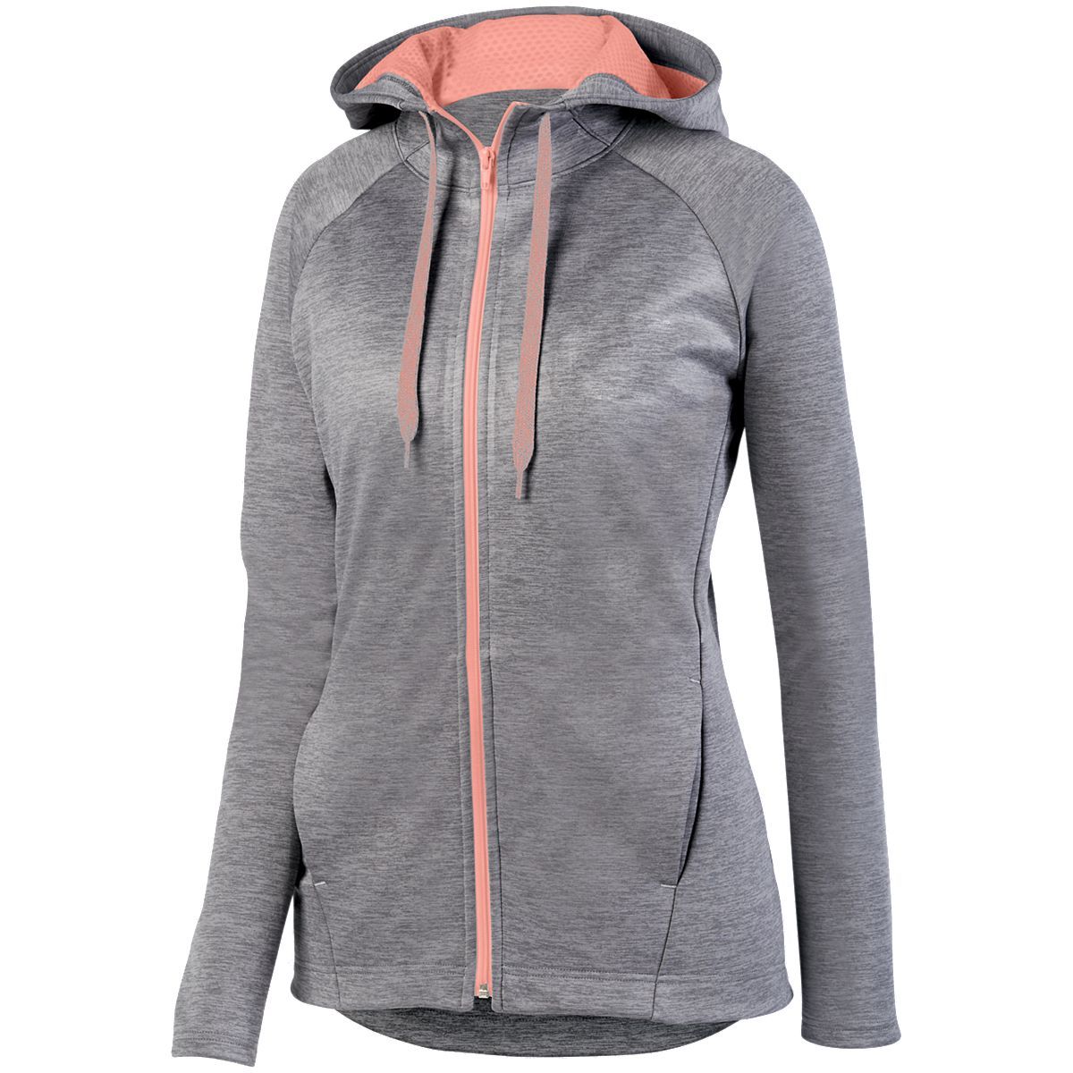 Augusta Women's Zoe Tonal Heather Full Zip Hoodie Augusta