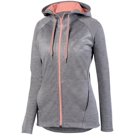 Augusta Women's Zoe Tonal Heather Full Zip Hoodie Augusta