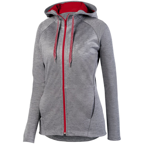 Augusta Women's Zoe Tonal Heather Full Zip Hoodie Augusta