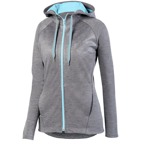 Augusta Women's Zoe Tonal Heather Full Zip Hoodie Augusta