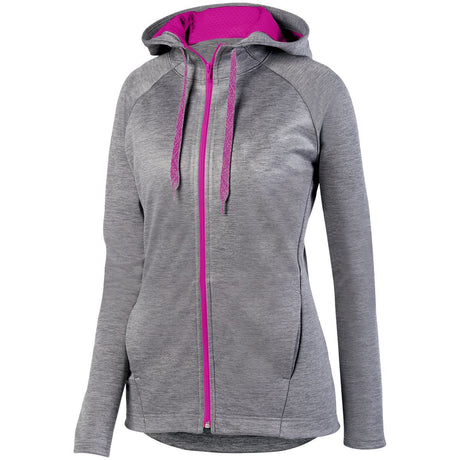 Augusta Women's Zoe Tonal Heather Full Zip Hoodie Augusta