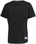 Russell Men's Raglan Sleeve Faux Button Front Jersey Russell Athletic