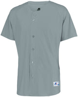 Russell Men's Raglan Sleeve Faux Button Front Jersey Russell Athletic