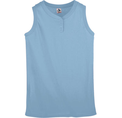 Augusta Youth Sleeveless Two Button Softball Jersey
