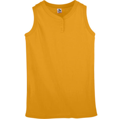 Augusta Youth Sleeveless Two Button Softball Jersey