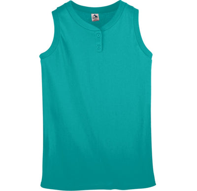 Augusta Youth Sleeveless Two Button Softball Jersey