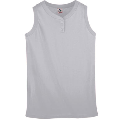 Augusta Youth Sleeveless Two Button Softball Jersey