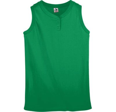 Augusta Youth Sleeveless Two Button Softball Jersey