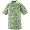Augusta Youth Digi Camo Wicking Baseball Two-Button Jersey Augusta