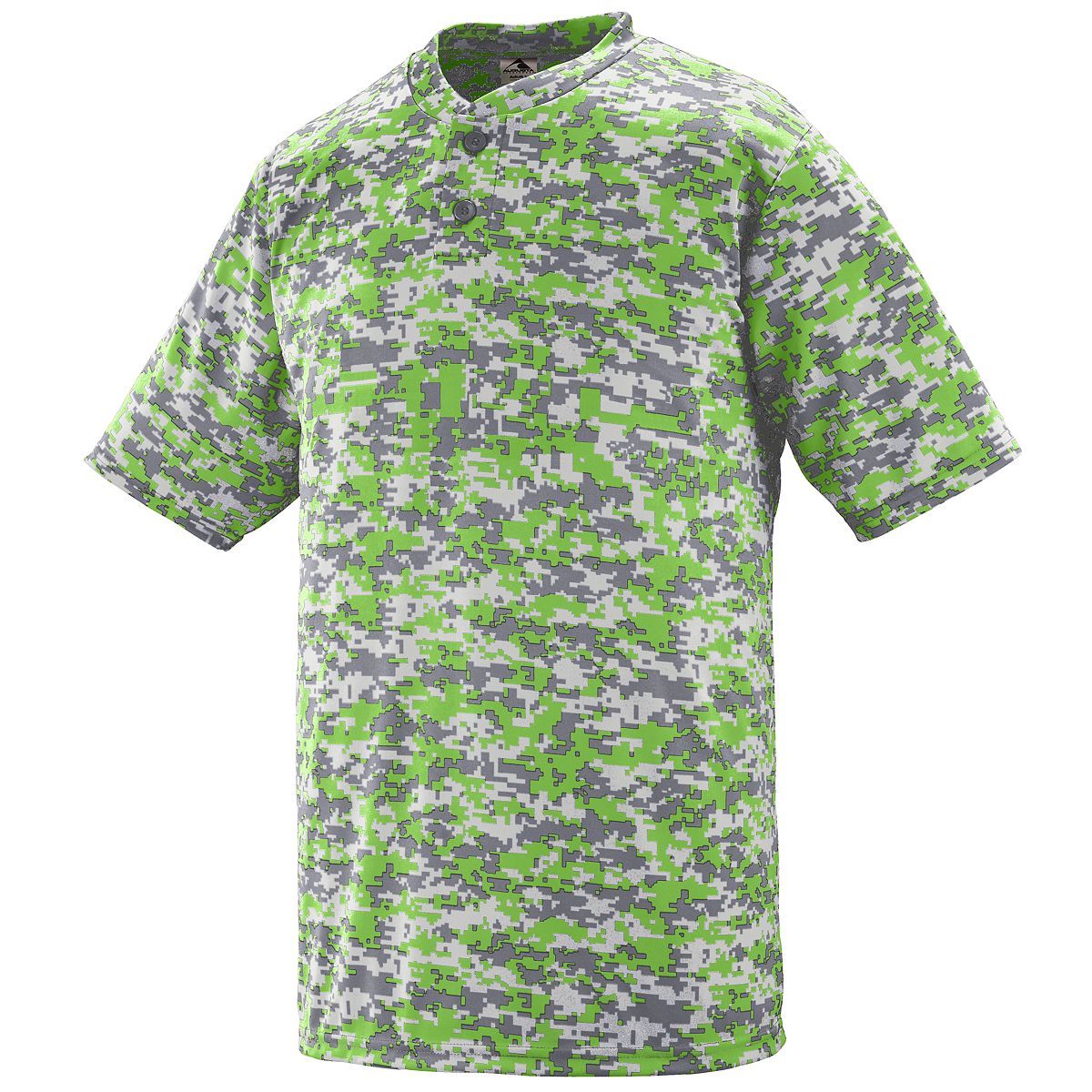 Augusta Youth Digi Camo Wicking Baseball Two-Button Jersey Augusta
