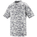 Augusta Youth Digi Camo Wicking Baseball Two-Button Jersey Augusta