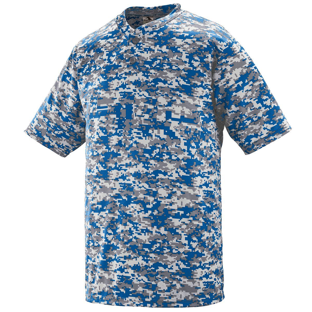 Augusta Youth Digi Camo Wicking Baseball Two-Button Jersey Augusta