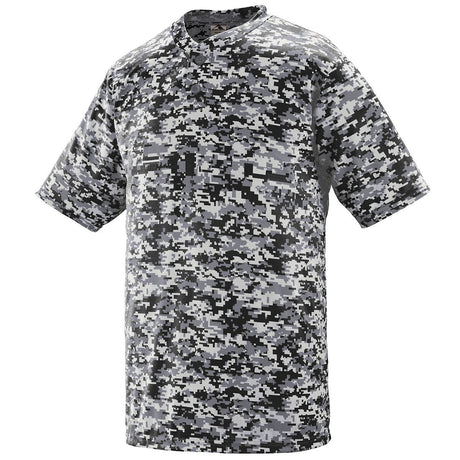 Augusta Youth Digi Camo Wicking Baseball Two-Button Jersey Augusta