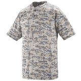 Augusta Youth Digi Camo Wicking Baseball Two-Button Jersey Augusta