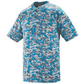 Augusta Youth Digi Camo Wicking Baseball Two-Button Jersey Augusta