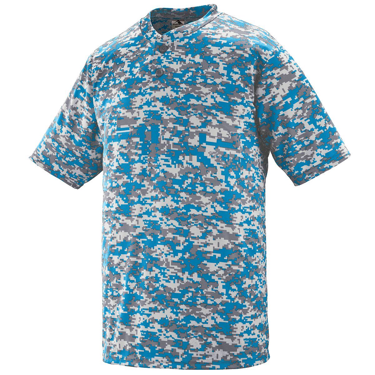 Augusta Youth Digi Camo Wicking Baseball Two-Button Jersey Augusta