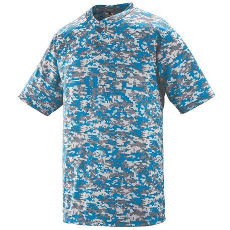 Augusta Youth Digi Camo Wicking Baseball Two-Button Jersey Augusta