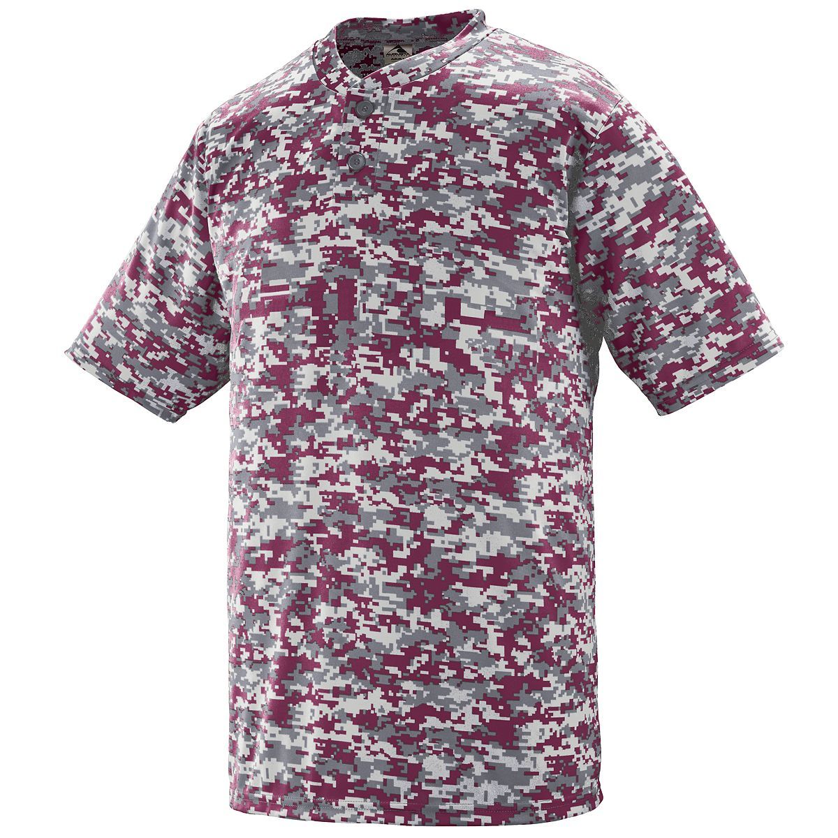 Augusta Youth Digi Camo Wicking Baseball Two-Button Jersey Augusta