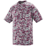 Augusta Youth Digi Camo Wicking Baseball Two-Button Jersey Augusta
