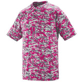 Augusta Youth Digi Camo Wicking Baseball Two-Button Jersey Augusta