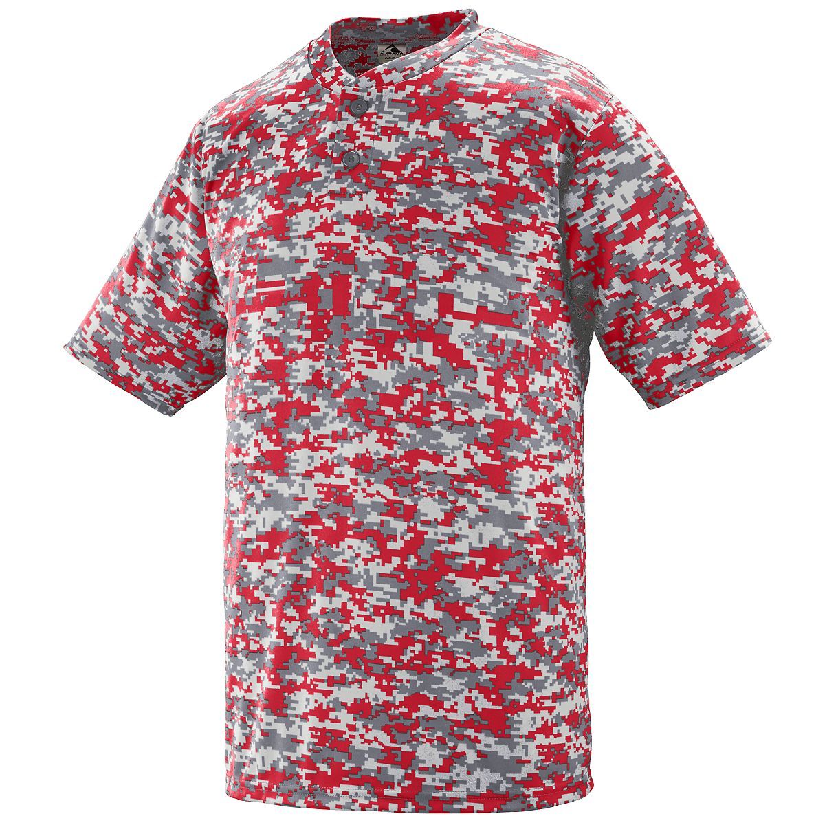 Augusta Youth Digi Camo Wicking Baseball Two-Button Jersey Augusta