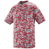 Augusta Youth Digi Camo Wicking Baseball Two-Button Jersey Augusta