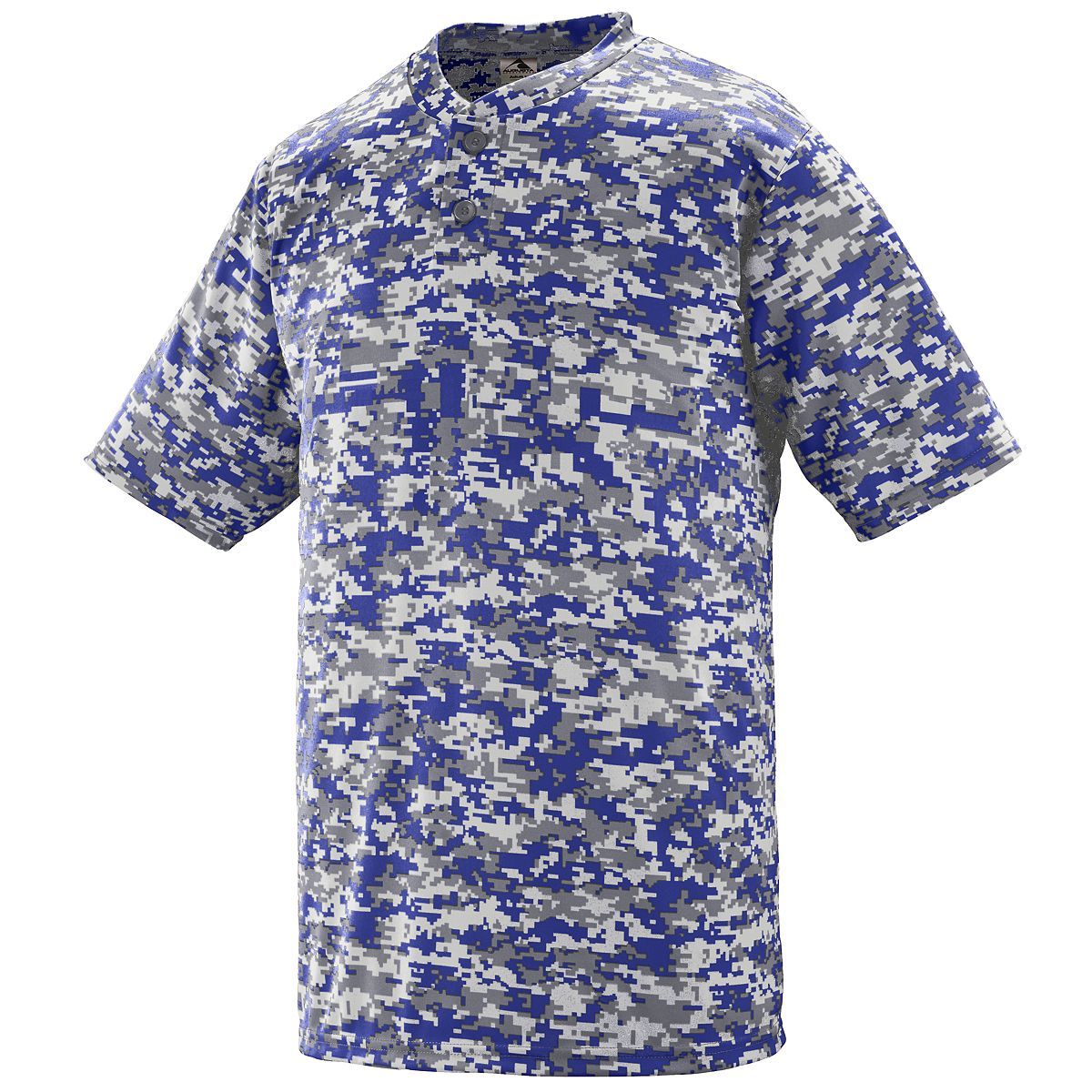Augusta Youth Digi Camo Wicking Baseball Two-Button Jersey Augusta